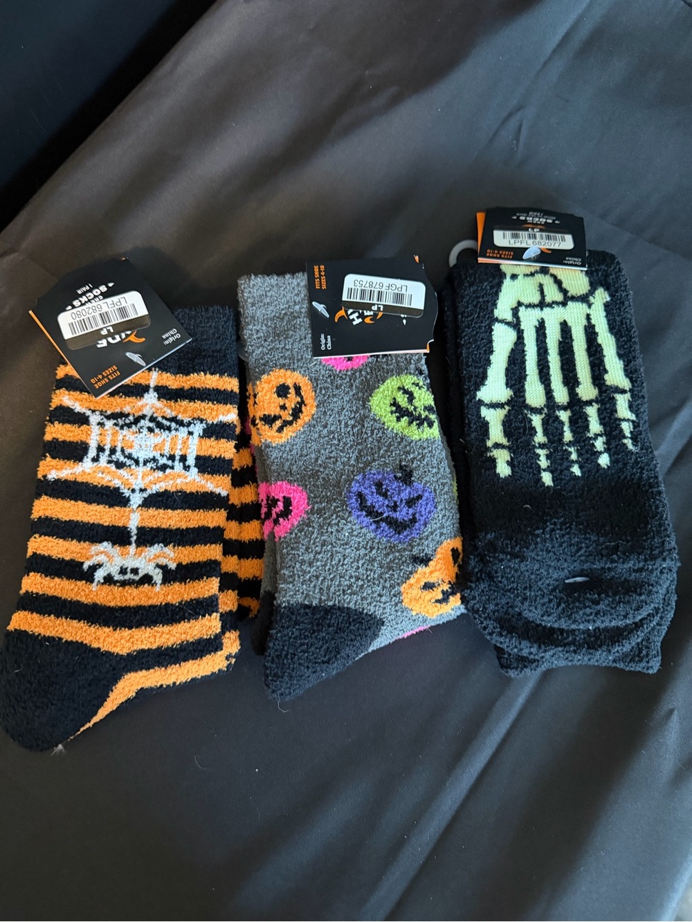 Halloween Fuzzy Crew Socks - Choose 1 Pair.